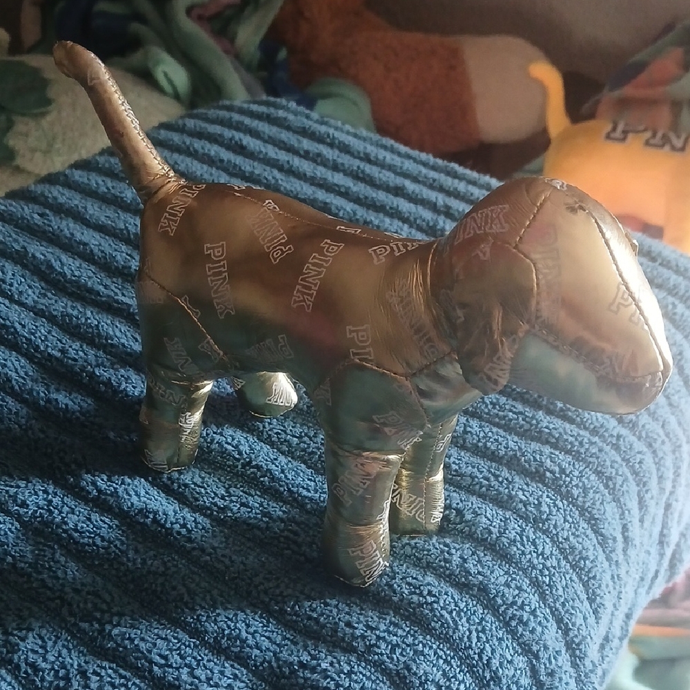 PINK Victoria's Secret Metallic Dog Decor